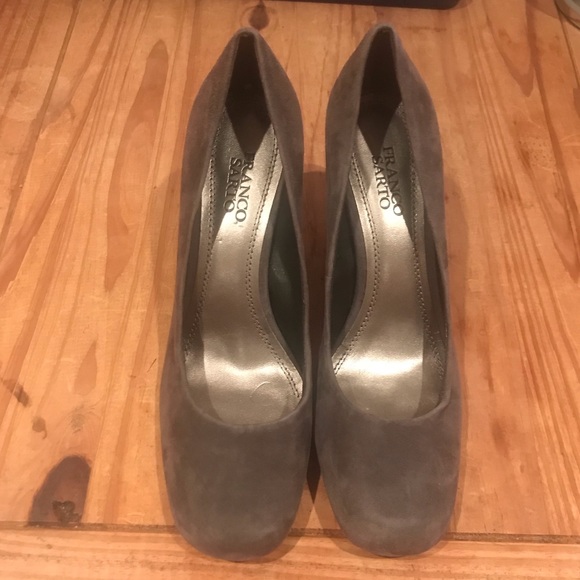 Franco Sarto Shoes - Franco Sarto Grey Suede Dublin Pump